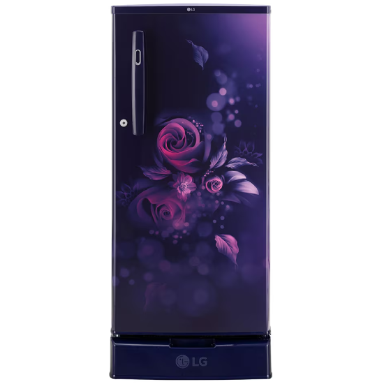 LG 185L, 3 Star, With Base Stand Drawer, Blue Euphoria Finish, Direct Cool Single Door Refrigerator